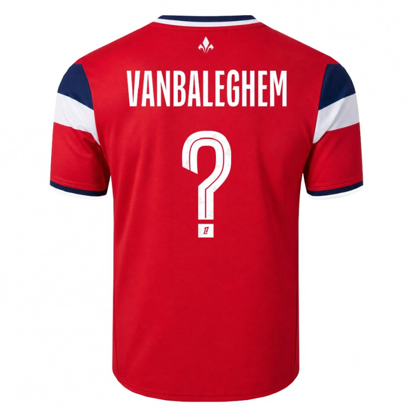 Danxen Herren Valentin Vanbaleghem #0 Rot Weiß Königsblau Heimtrikot Trikot 2026/27 T-Shirt