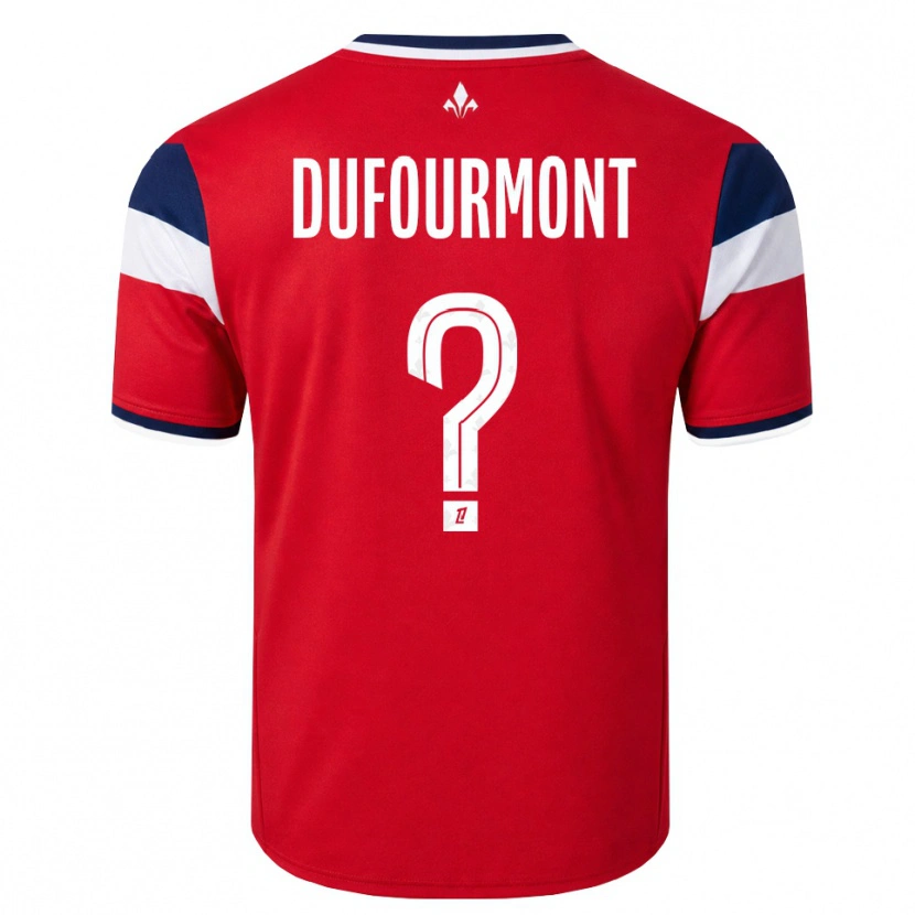 Danxen Herren Eléa Dufourmont #0 Rot Weiß Königsblau Heimtrikot Trikot 2026/27 T-Shirt