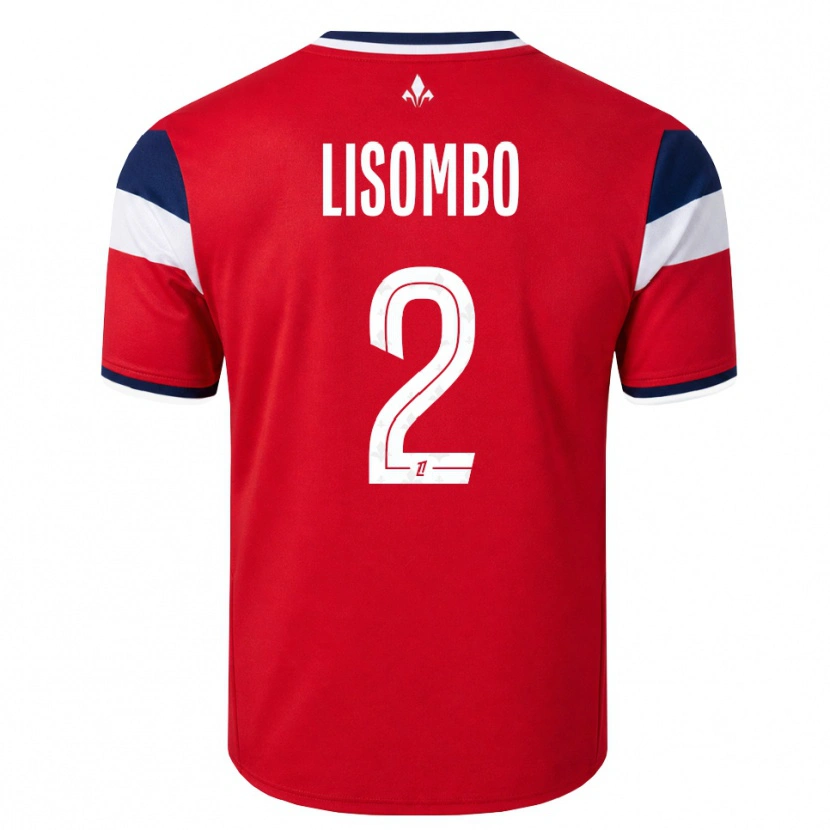 Danxen Herren Lougy Lisombo #2 Rot Weiß Königsblau Heimtrikot Trikot 2026/27 T-Shirt