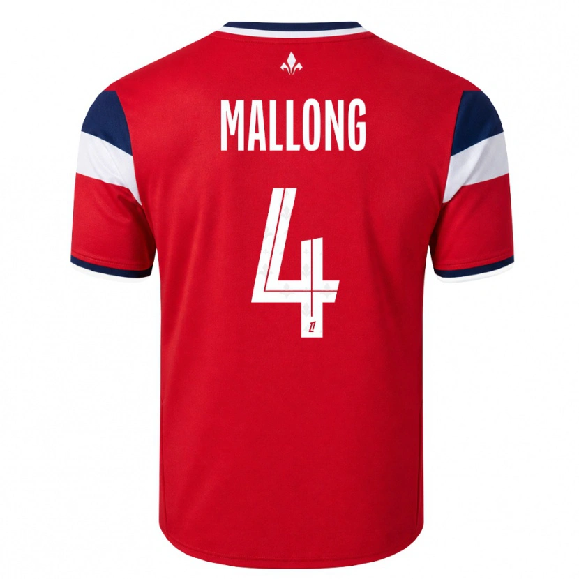 Danxen Herren Raphaël Mallong #4 Rot Weiß Königsblau Heimtrikot Trikot 2026/27 T-Shirt