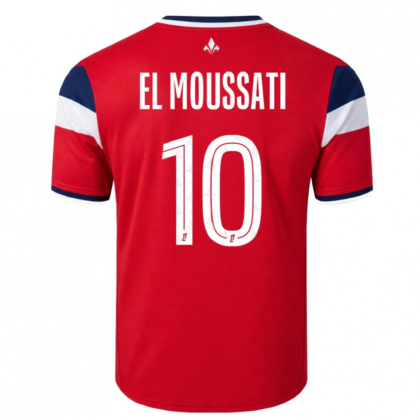 Danxen Herren Redouane El Moussati #10 Rot Weiß Königsblau Heimtrikot Trikot 2026/27 T-Shirt