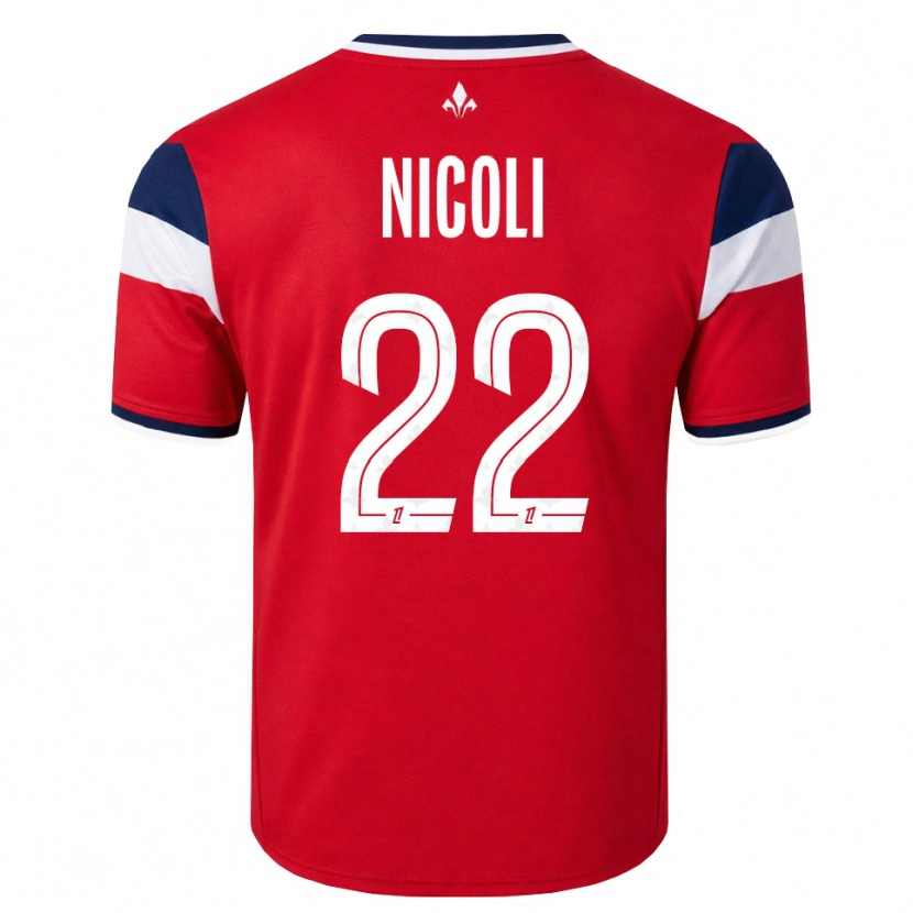Danxen Herren Morgane Nicoli #22 Rot Weiß Königsblau Heimtrikot Trikot 2026/27 T-Shirt