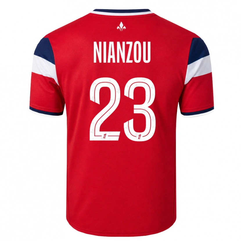 Danxen Herren Tanguy Nianzou #23 Rot Weiß Königsblau Heimtrikot Trikot 2026/27 T-Shirt