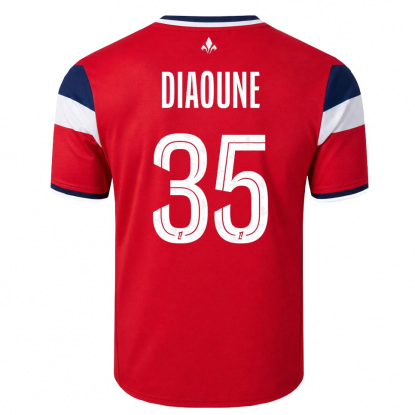 Danxen Herren Soriba Diaoune #35 Rot Weiß Königsblau Heimtrikot Trikot 2026/27 T-Shirt