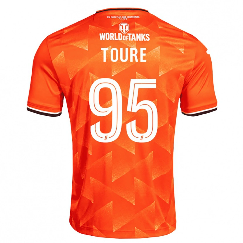 Danxen Herren Isaak Touré #95 Orange Weiß Schwarz Heimtrikot Trikot 2026/27 T-Shirt