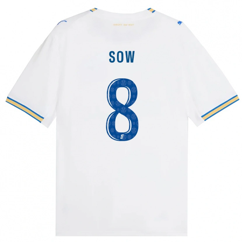 Danxen Herren Mbayang Sow #8 Dodgerblau Weiß Heimtrikot Trikot 2026/27 T-Shirt