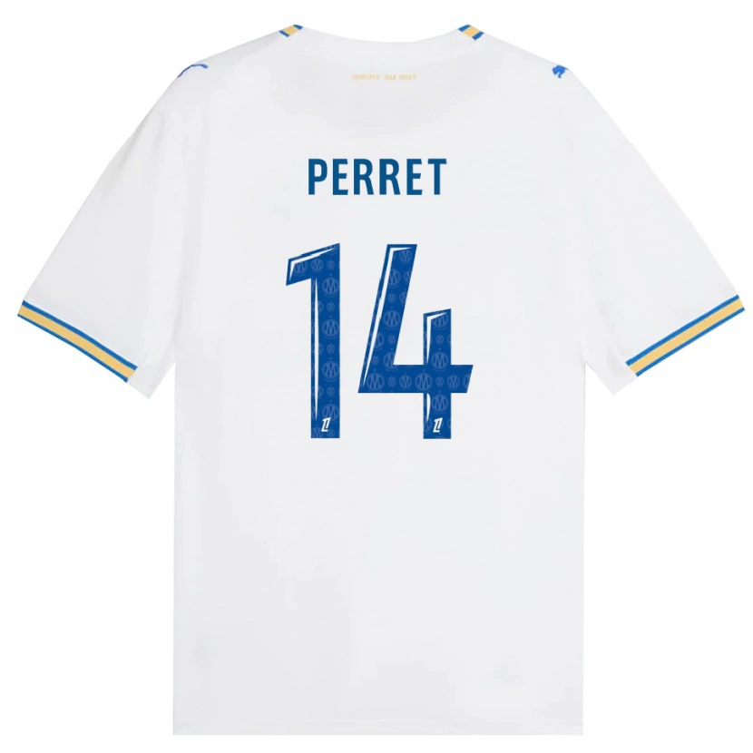 Danxen Herren Jenny Perret #14 Dodgerblau Weiß Heimtrikot Trikot 2026/27 T-Shirt