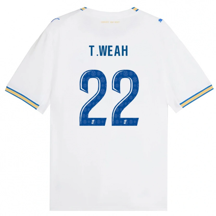 Danxen Herren Timothy Weah #22 Dodgerblau Weiß Heimtrikot Trikot 2026/27 T-Shirt