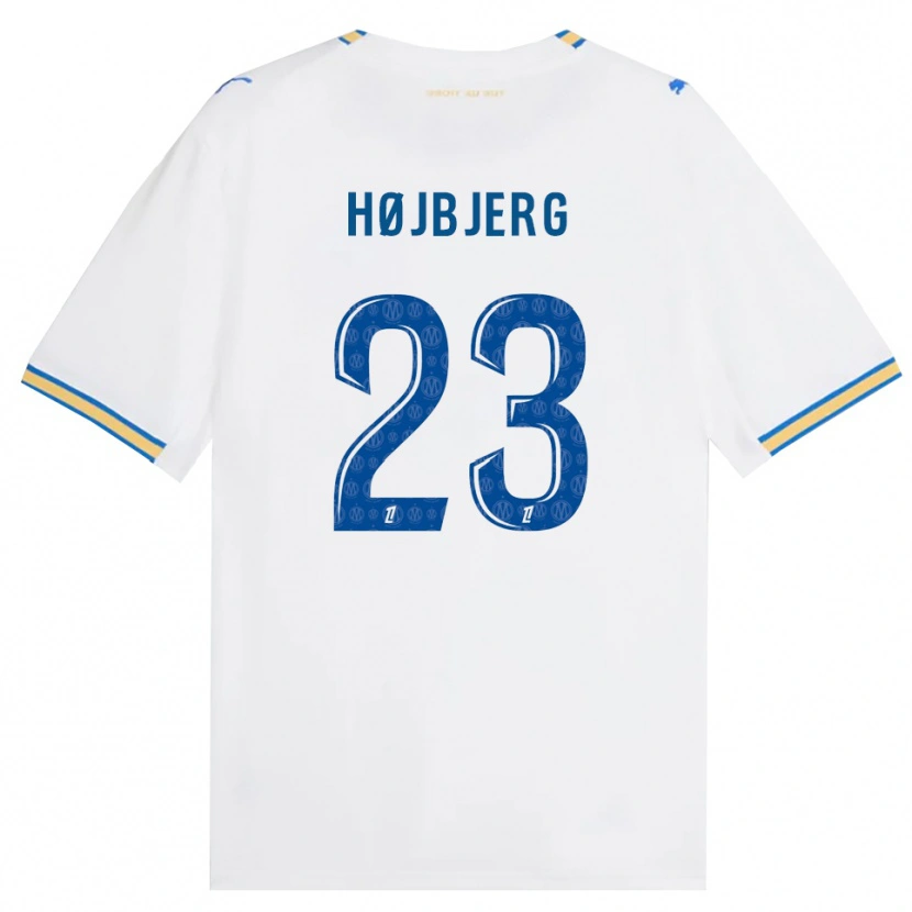 Danxen Herren Pierre-Emile Højbjerg #23 Dodgerblau Weiß Heimtrikot Trikot 2026/27 T-Shirt