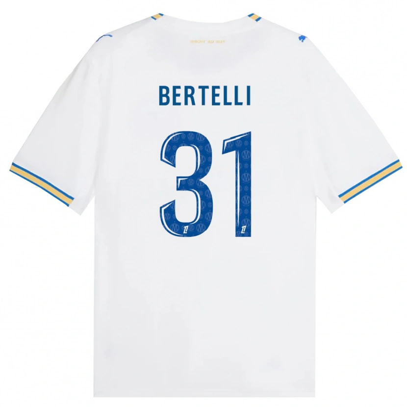 Danxen Herren Ugo Bertelli #31 Dodgerblau Weiß Heimtrikot Trikot 2026/27 T-Shirt