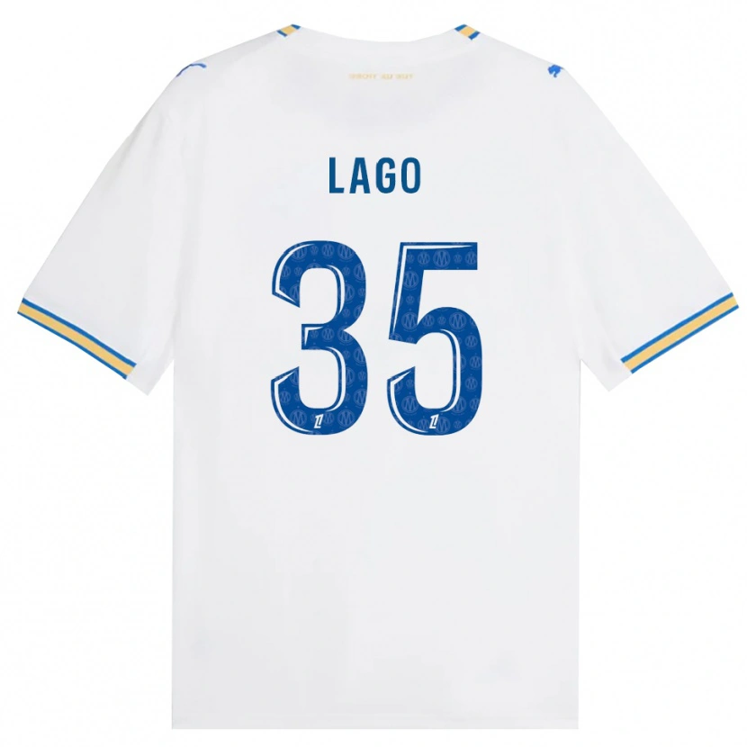 Danxen Herren Ange Lago #35 Dodgerblau Weiß Heimtrikot Trikot 2026/27 T-Shirt