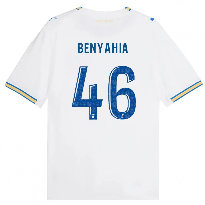 Danxen Herren Aylan Benyahia-Tani #46 Dodgerblau Weiß Heimtrikot Trikot 2026/27 T-Shirt