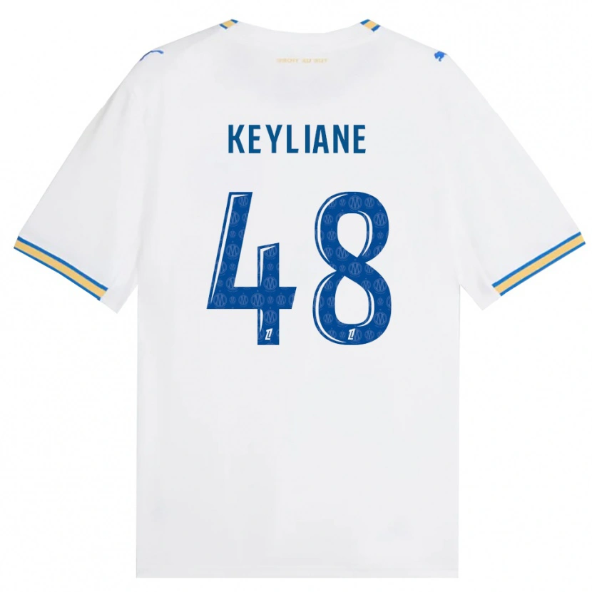 Danxen Herren Keyliane Abdallah #48 Dodgerblau Weiß Heimtrikot Trikot 2026/27 T-Shirt