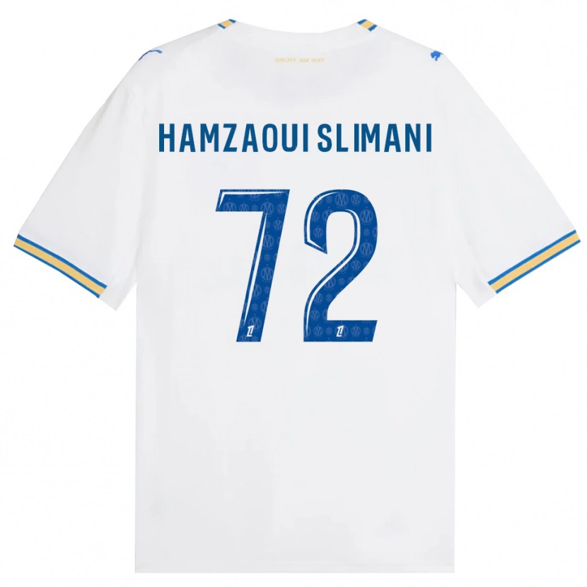 Danxen Herren Hilan Hamzaoui Slimani #72 Dodgerblau Weiß Heimtrikot Trikot 2026/27 T-Shirt