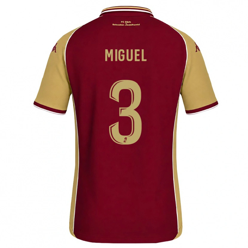 Danxen Herren Florian Miguel #3 Goldrute Dunkelrot Heimtrikot Trikot 2026/27 T-Shirt