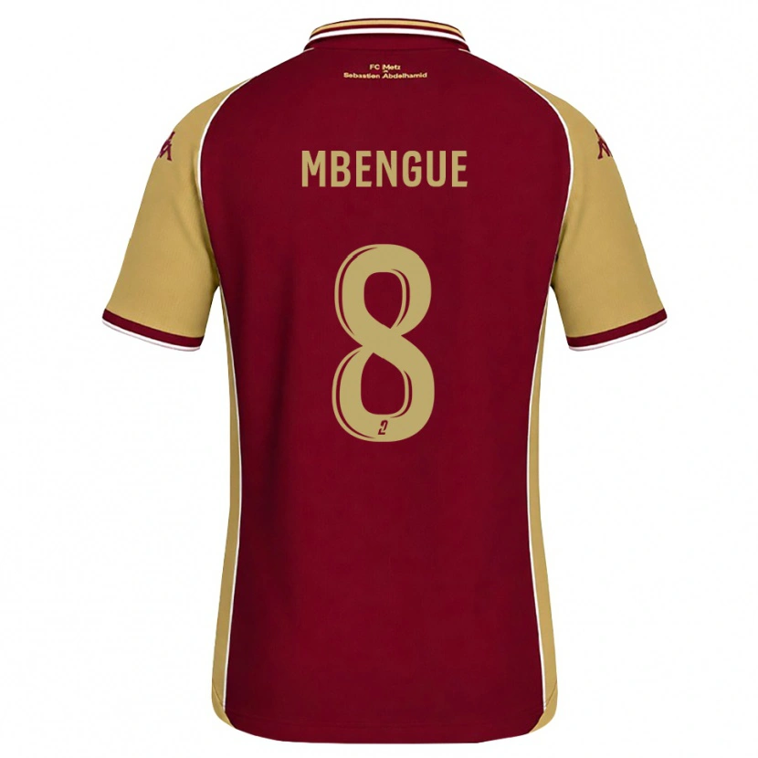 Danxen Herren Seynabou Mbengue #8 Goldrute Dunkelrot Heimtrikot Trikot 2026/27 T-Shirt