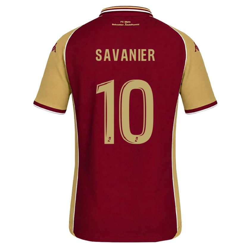 Danxen Herren Téji Savanier #10 Goldrute Dunkelrot Heimtrikot Trikot 2026/27 T-Shirt