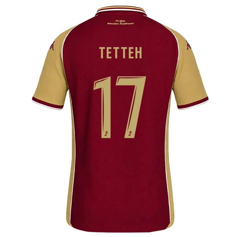 Danxen Herren Benjamin Tetteh #17 Goldrute Dunkelrot Heimtrikot Trikot 2026/27 T-Shirt
