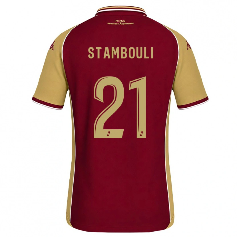 Danxen Herren Benjamin Stambouli #21 Goldrute Dunkelrot Heimtrikot Trikot 2026/27 T-Shirt