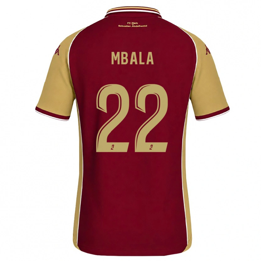 Danxen Herren Nathan Mbala #22 Goldrute Dunkelrot Heimtrikot Trikot 2026/27 T-Shirt