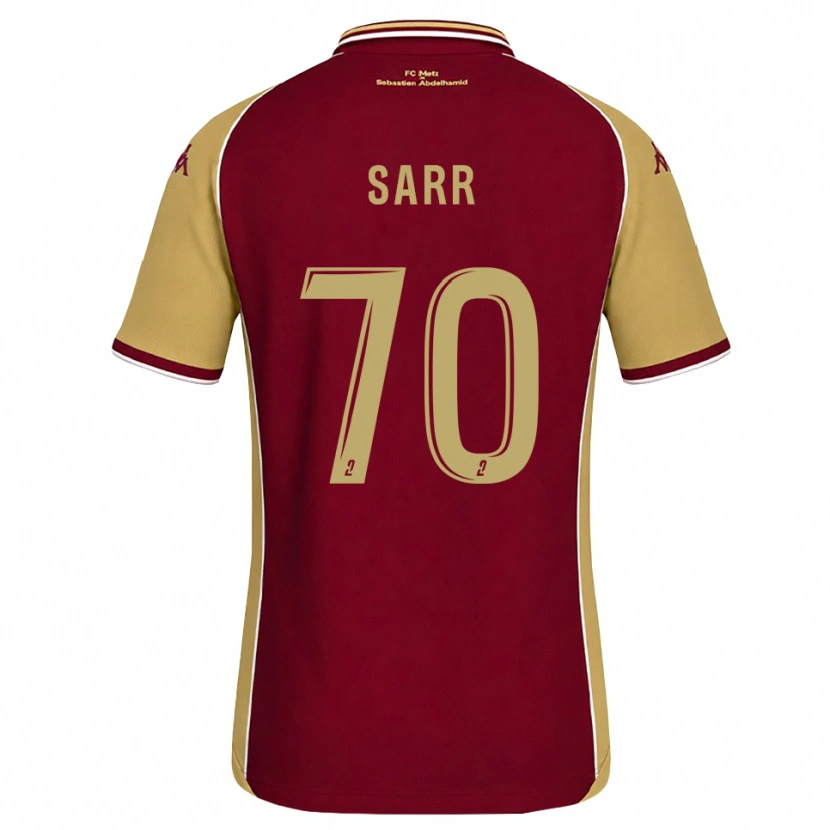Danxen Herren Bouna Sarr #70 Goldrute Dunkelrot Heimtrikot Trikot 2026/27 T-Shirt