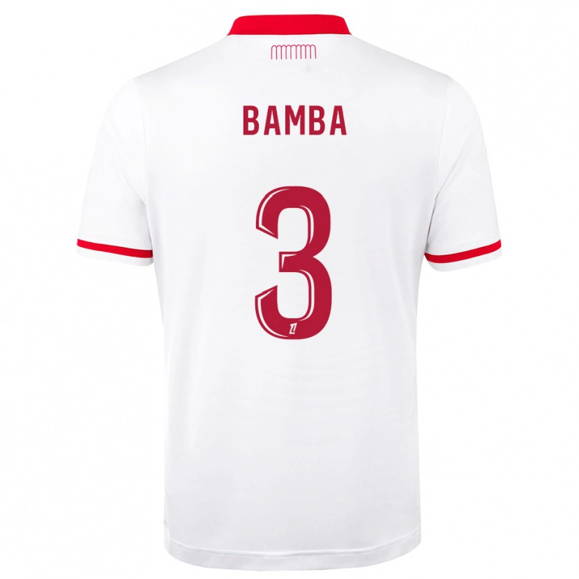 Danxen Herren Ismaïl Bamba #3 Rot Weiß Heimtrikot Trikot 2026/27 T-Shirt