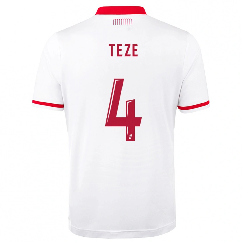 Danxen Herren Jordan Teze #4 Rot Weiß Heimtrikot Trikot 2026/27 T-Shirt