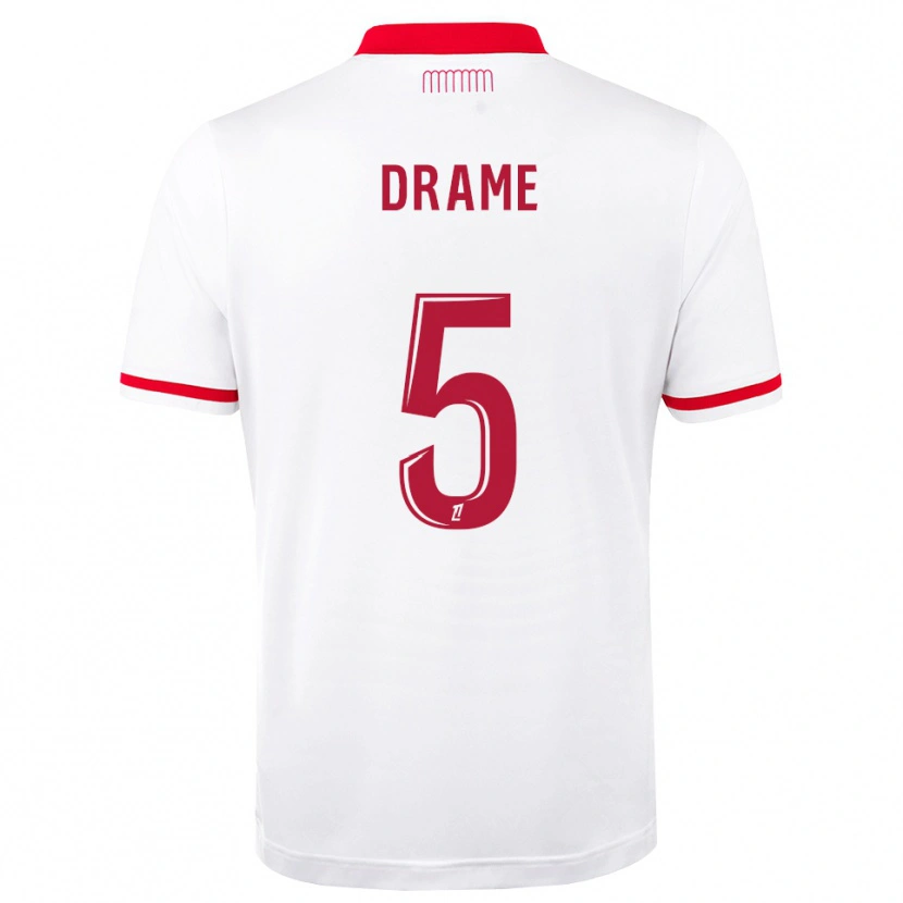 Danxen Herren Massiremba Dramé #5 Rot Weiß Heimtrikot Trikot 2026/27 T-Shirt