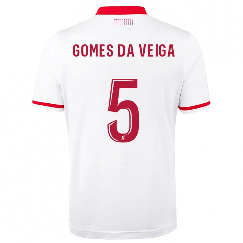 Danxen Herren Melvin Gomes #5 Rot Weiß Heimtrikot Trikot 2026/27 T-Shirt