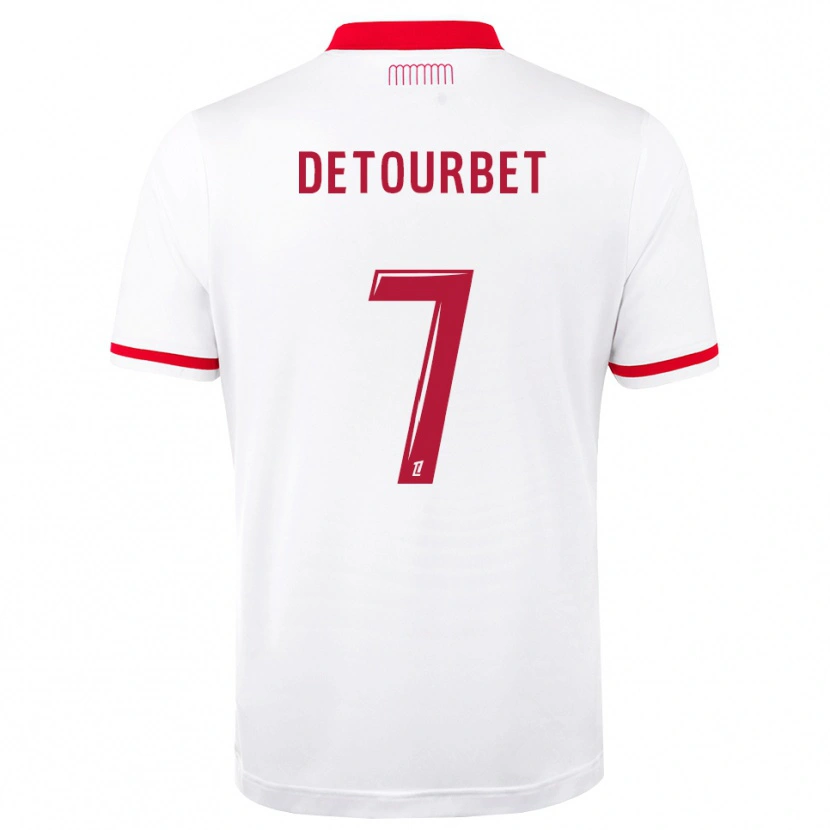 Danxen Herren Mathys Detourbet #7 Rot Weiß Heimtrikot Trikot 2026/27 T-Shirt