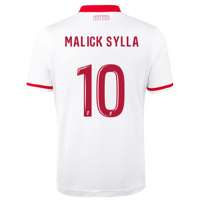 Danxen Herren Malick Sylla #10 Rot Weiß Heimtrikot Trikot 2026/27 T-Shirt