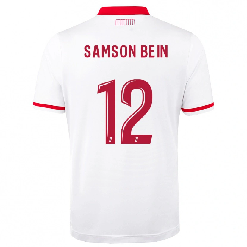 Danxen Herren Sirak Bein #12 Rot Weiß Heimtrikot Trikot 2026/27 T-Shirt