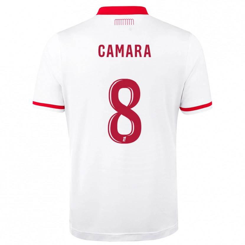 Danxen Herren Lamine Camara #8 Rot Weiß Heimtrikot Trikot 2026/27 T-Shirt