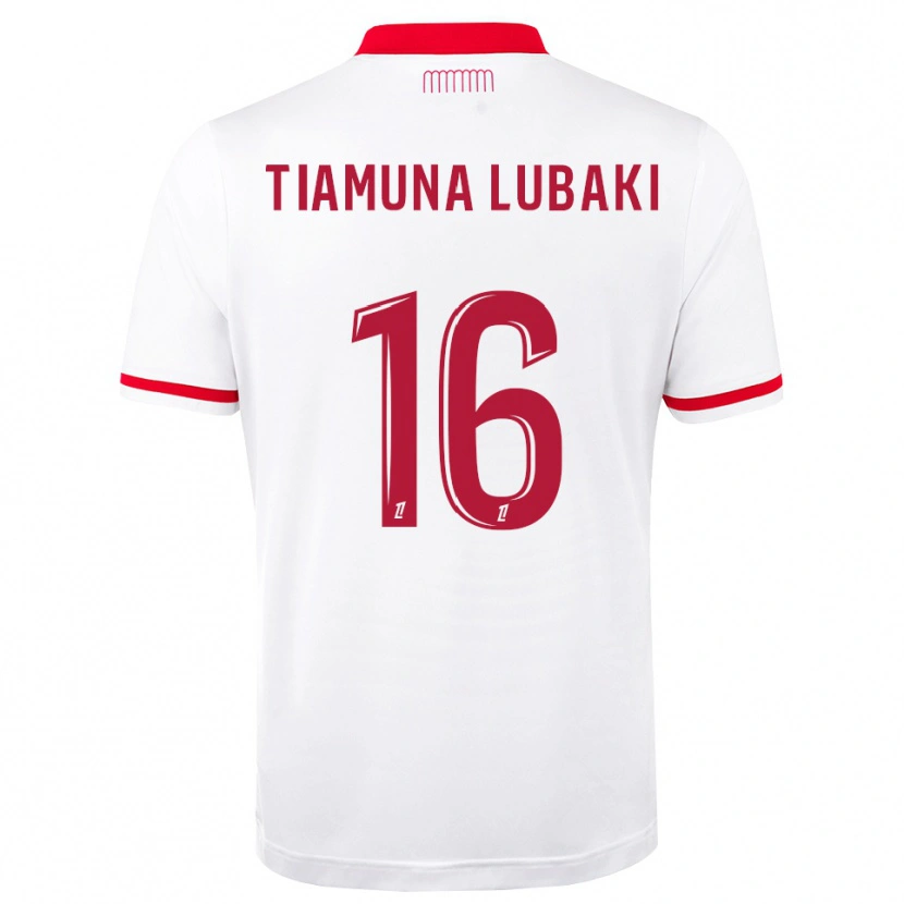 Danxen Herren Loïc Tiamuna Lubaki #16 Rot Weiß Heimtrikot Trikot 2026/27 T-Shirt