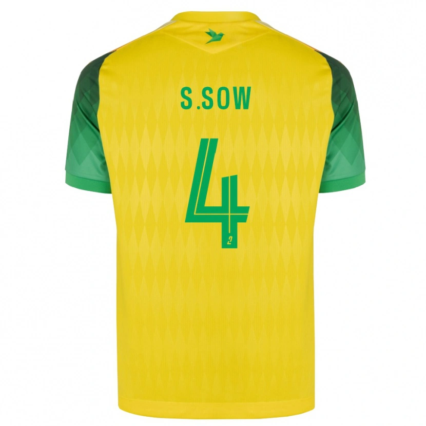 Danxen Herren Saïdou Sow #4 Gelb Grün Rot Heimtrikot Trikot 2026/27 T-Shirt