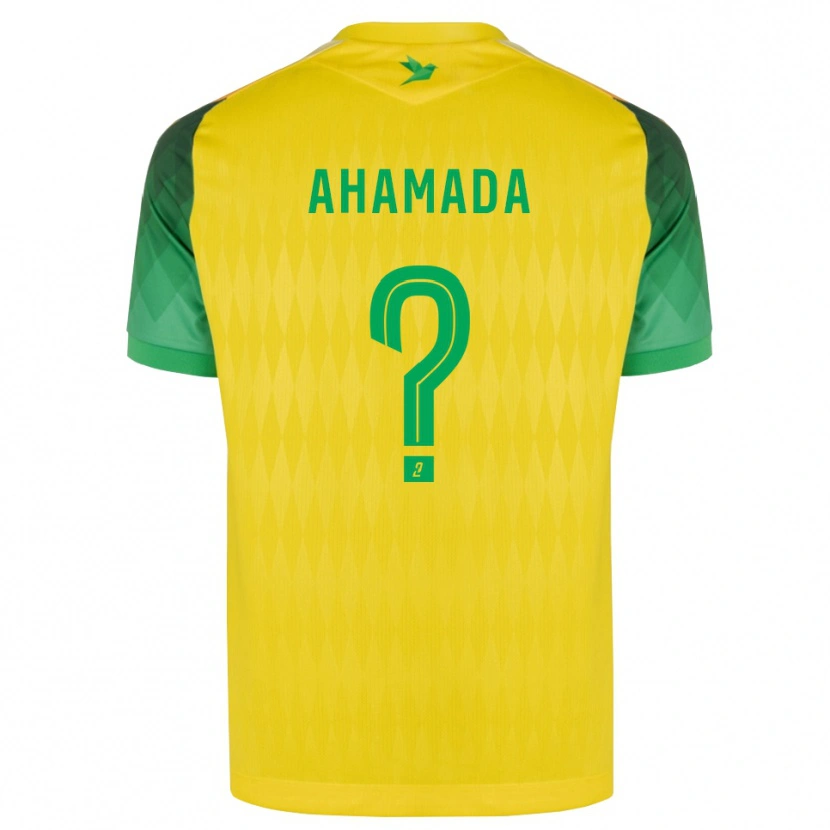 Danxen Herren Houssam Ahamada #0 Gelb Grün Rot Heimtrikot Trikot 2026/27 T-Shirt
