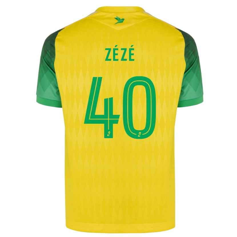 Danxen Herren Yanel Zézé #40 Gelb Grün Rot Heimtrikot Trikot 2026/27 T-Shirt