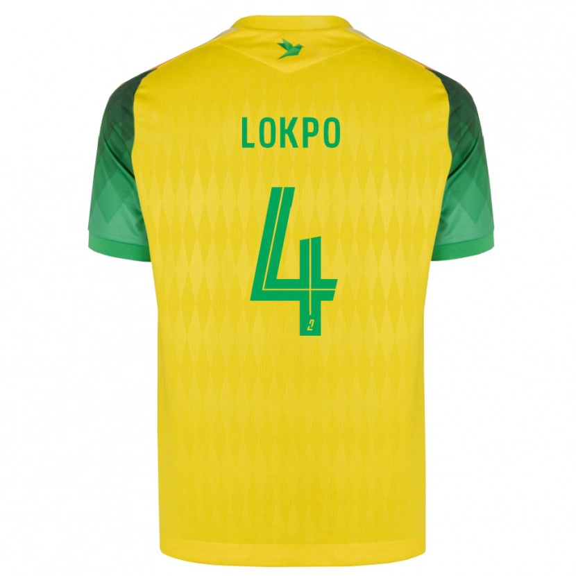 Danxen Herren Romaric Lokpo #4 Gelb Grün Rot Heimtrikot Trikot 2026/27 T-Shirt