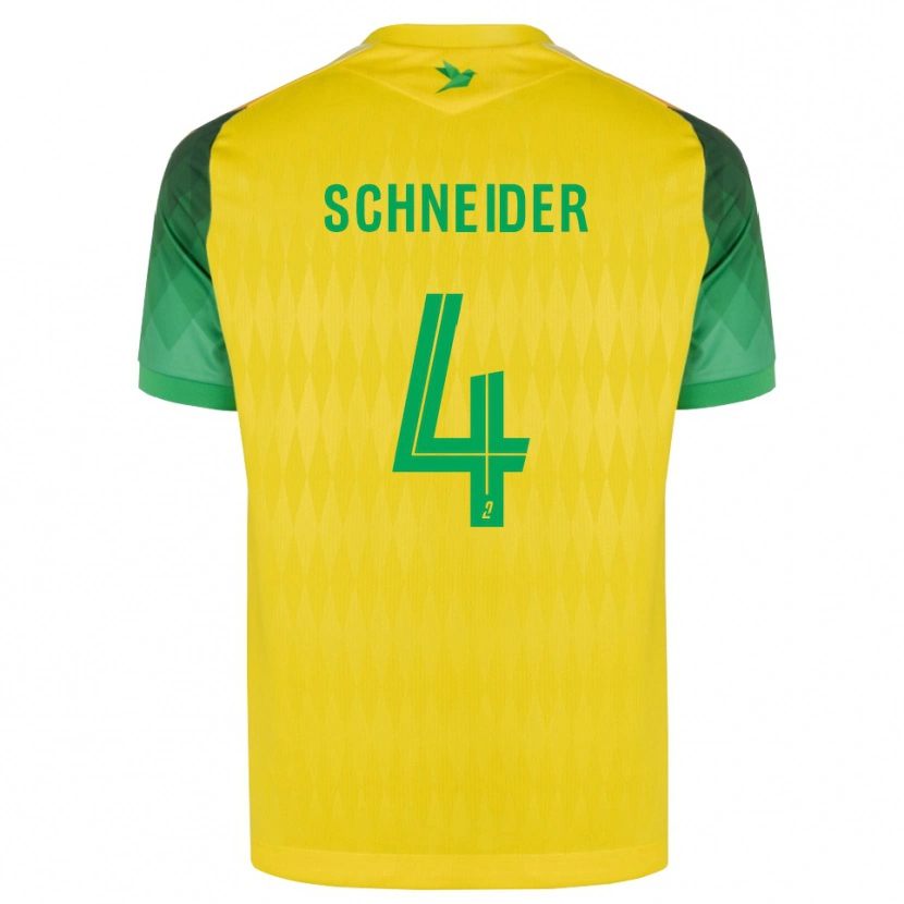 Danxen Herren Octave Schneider #4 Gelb Grün Rot Heimtrikot Trikot 2026/27 T-Shirt