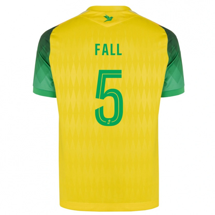 Danxen Herren Babacar Fall #5 Gelb Grün Rot Heimtrikot Trikot 2026/27 T-Shirt