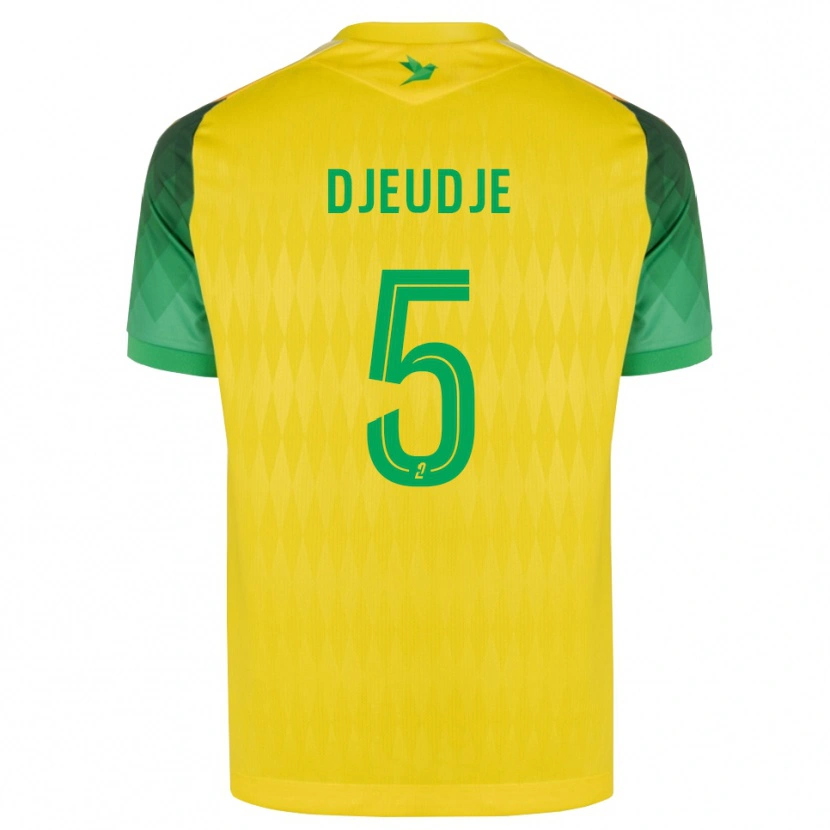 Danxen Herren Lilian Djeudje #5 Gelb Grün Rot Heimtrikot Trikot 2026/27 T-Shirt