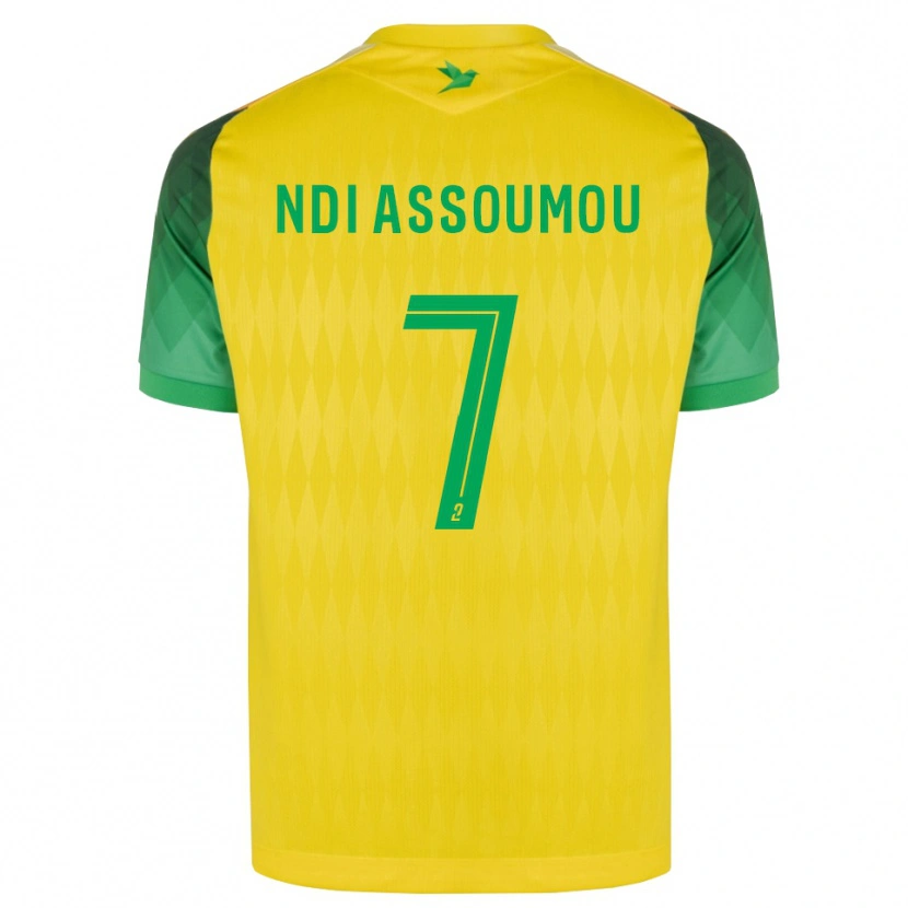 Danxen Herren Frédéric Ndi Assoumou #7 Gelb Grün Rot Heimtrikot Trikot 2026/27 T-Shirt
