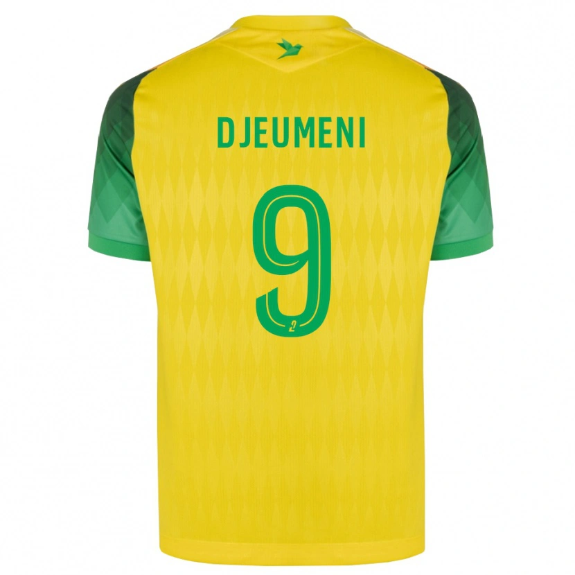 Danxen Herren Kevy Djeumeni #9 Gelb Grün Rot Heimtrikot Trikot 2026/27 T-Shirt
