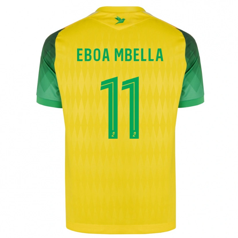 Danxen Herren Eden Eboa Mbella #11 Gelb Grün Rot Heimtrikot Trikot 2026/27 T-Shirt