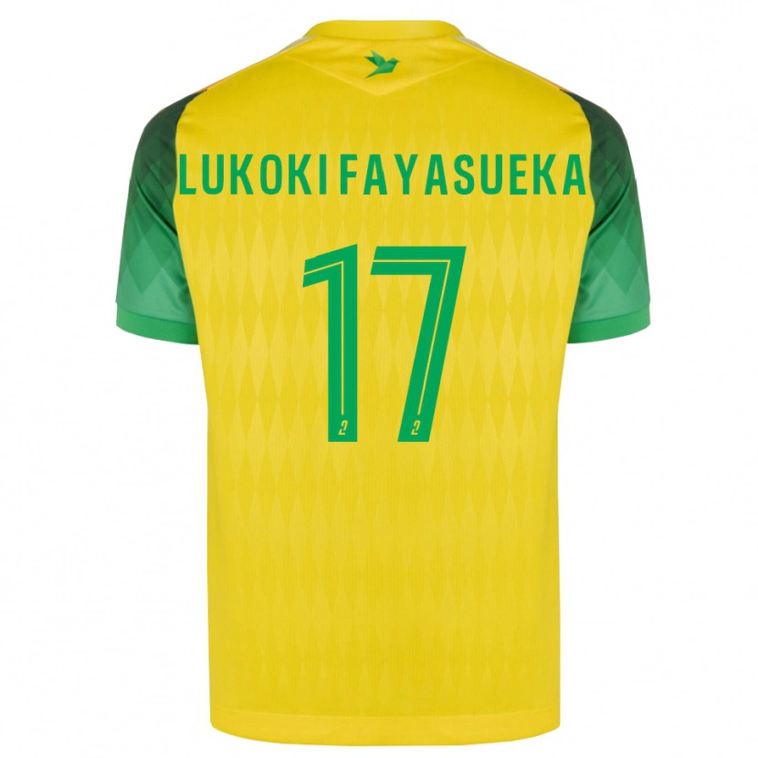 Danxen Herren Kévin Lukoki Fayasueka #17 Gelb Grün Rot Heimtrikot Trikot 2026/27 T-Shirt