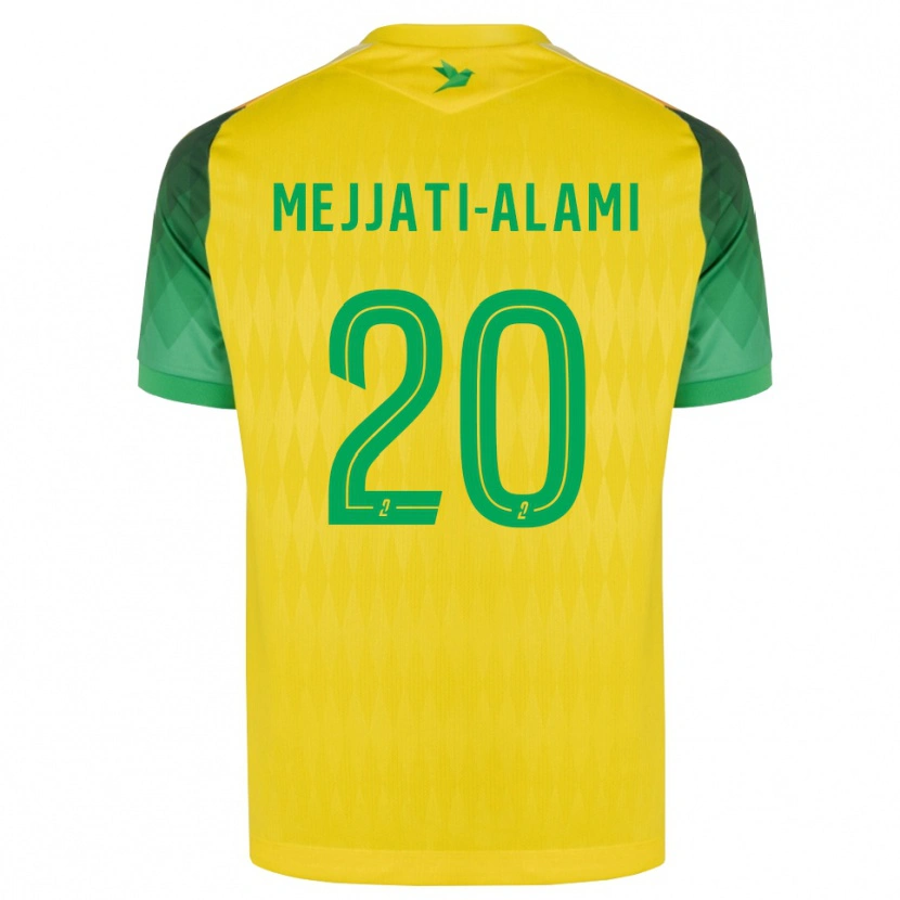 Danxen Herren Maxime Mejjati-Alami #20 Gelb Grün Rot Heimtrikot Trikot 2026/27 T-Shirt