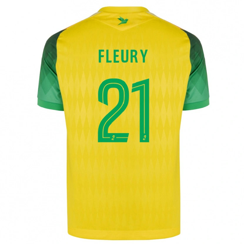 Danxen Herren Louise Fleury #21 Gelb Grün Rot Heimtrikot Trikot 2026/27 T-Shirt