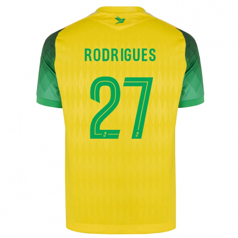 Danxen Herren Nelly Rodrigues #27 Gelb Grün Rot Heimtrikot Trikot 2026/27 T-Shirt