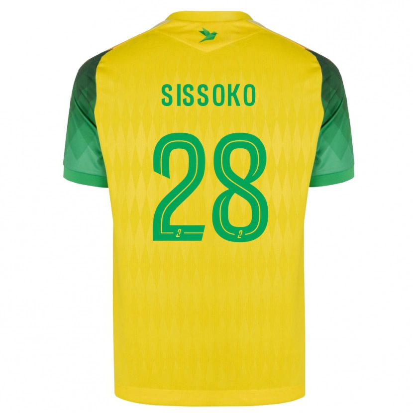 Danxen Herren Ibrahima Sissoko #28 Gelb Grün Rot Heimtrikot Trikot 2026/27 T-Shirt