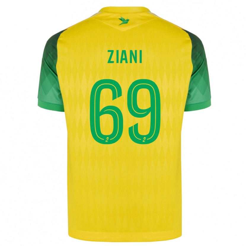 Danxen Herren Sacha Ziani #69 Gelb Grün Rot Heimtrikot Trikot 2026/27 T-Shirt